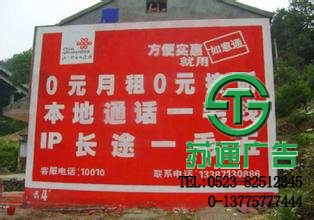 最熱門的墻體廣告始終火爆是蘇通廣告制作的