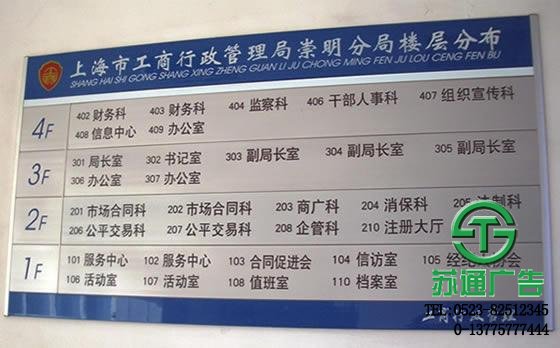 辦公樓建筑分布索引牌設計制作加工