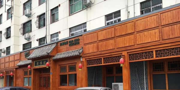 防腐木門頭背板效果展示圖