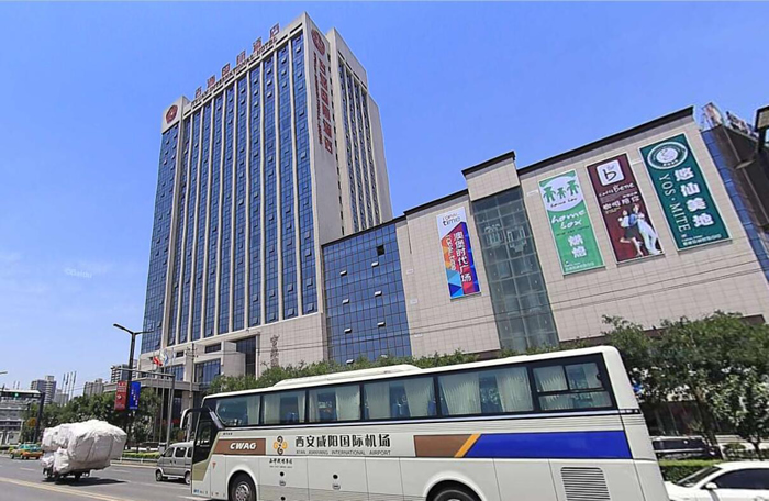 西安吉源大酒店墻體樓頂廣告字制作 西安吉源大酒店墻體樓頂廣告字制作