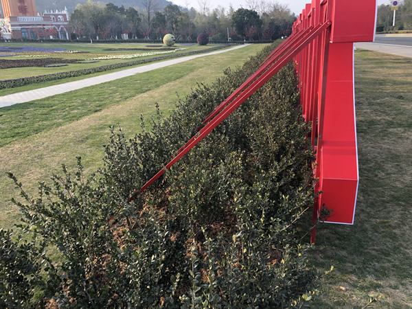 2019年春節花神廟會落地字制作安裝